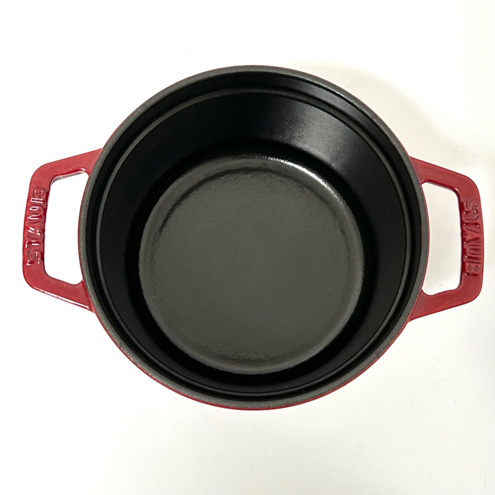 Staub ストウブ 14cm レッド ココットラウンド 両手鍋 赤 - メルカリ