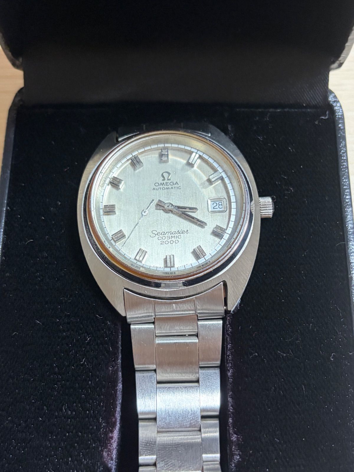 OMEGA Seamaster Cosmic 2000 自動巻き デイト メンズ腕時計 ジャンク 