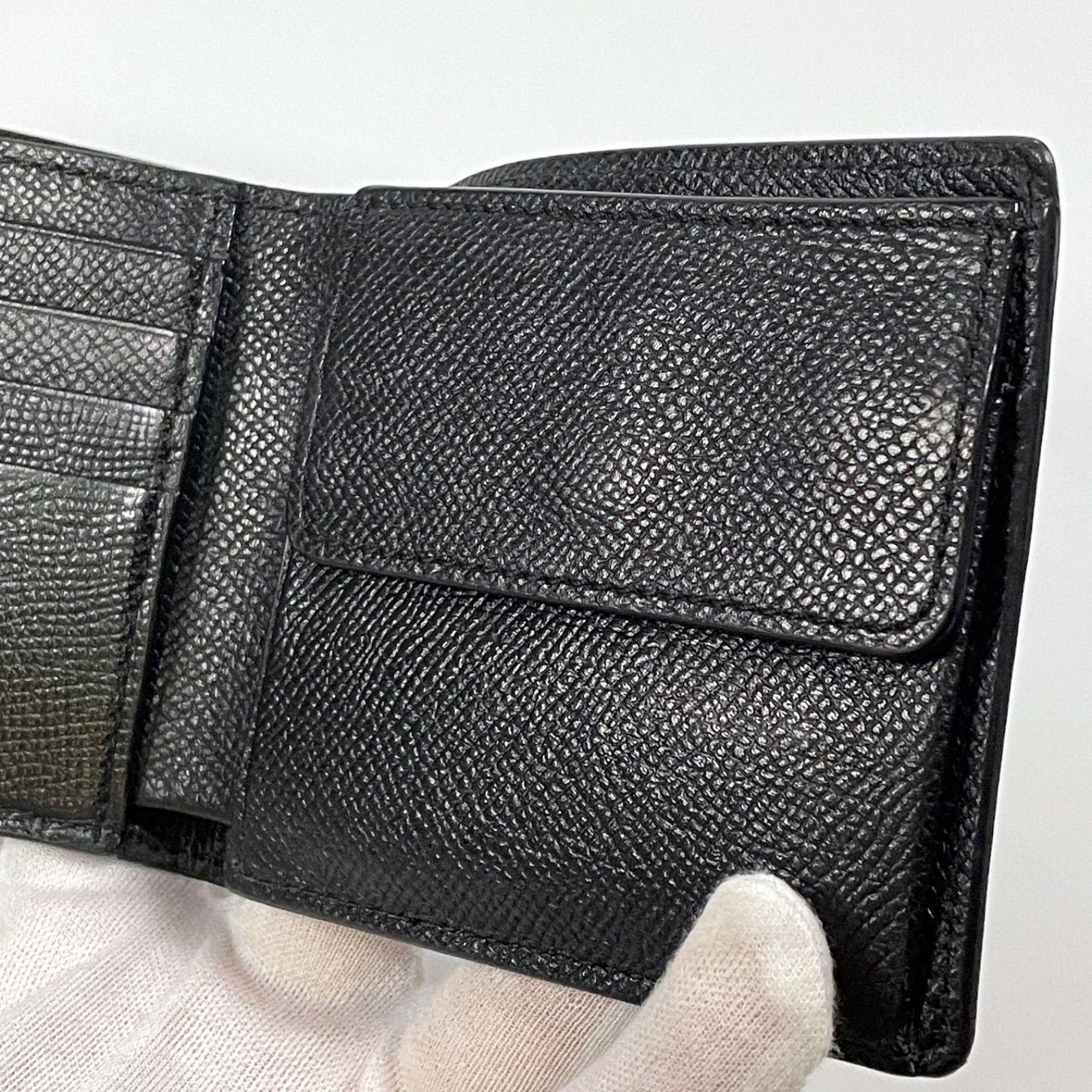 バーバリー TBロゴ 二つ折り財布 8062680 ブラック ウォレット