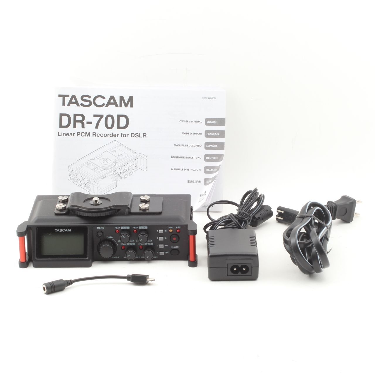 TASCAMからカメラ用リニアPCMレコーダー「DR-70D」＆「DR-60DMKII
