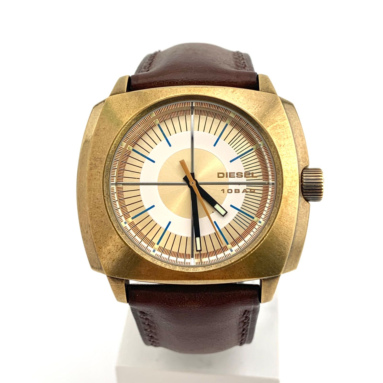 DIESEL ゴールド アナログ時計 中古】DIESEL DZ-1078 アナログ腕時計 