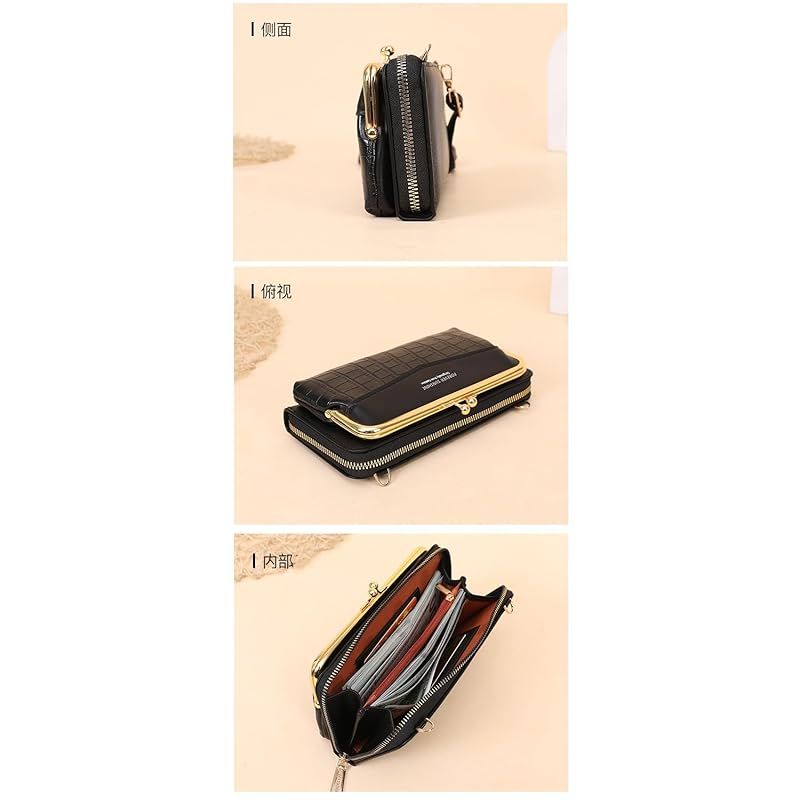 新品】 [ZHENGTU] ウォレットポーチ スマホ ショルダー 財布 PUレザー