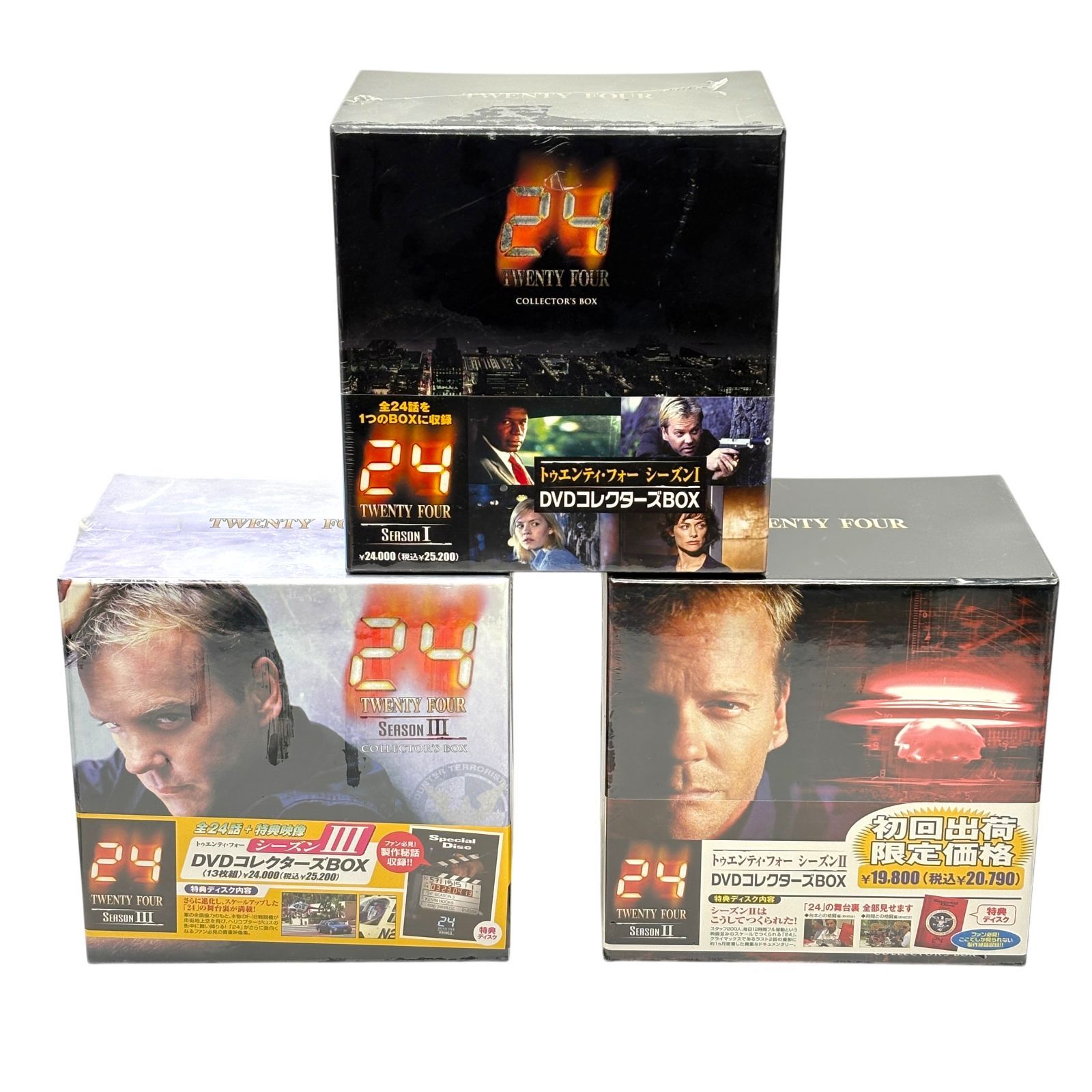 未開封品】24 TWENTY FOUR トゥエンティフォー シーズンⅠⅡⅢ DVD