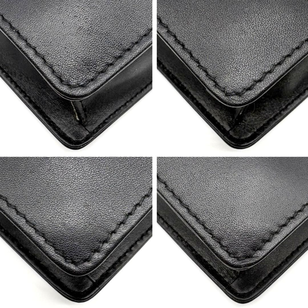 ✨極美品✨ダンヒル 大判クラッチバッグ 旧ロゴ 黒 レザー ビジネス 書類 ダンヒル dunhill ロゴ刻印 ゴールドダイヤルロック 本革レザー