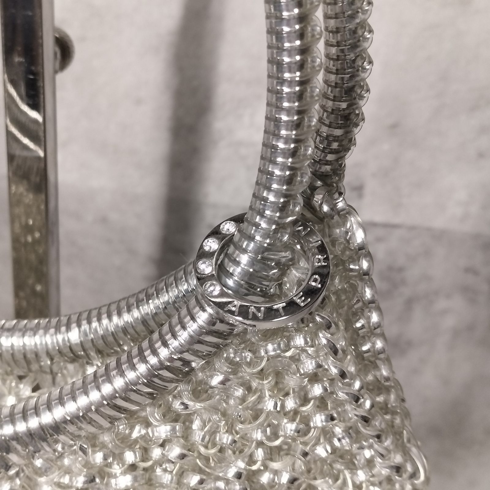 美品】ANTEPRIMA ワイヤーバック スタンダード ラウンド シルバー