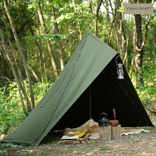YAJIN CRAFT ポーランドテント用前幕 ソロテント ワンポールテント 軍