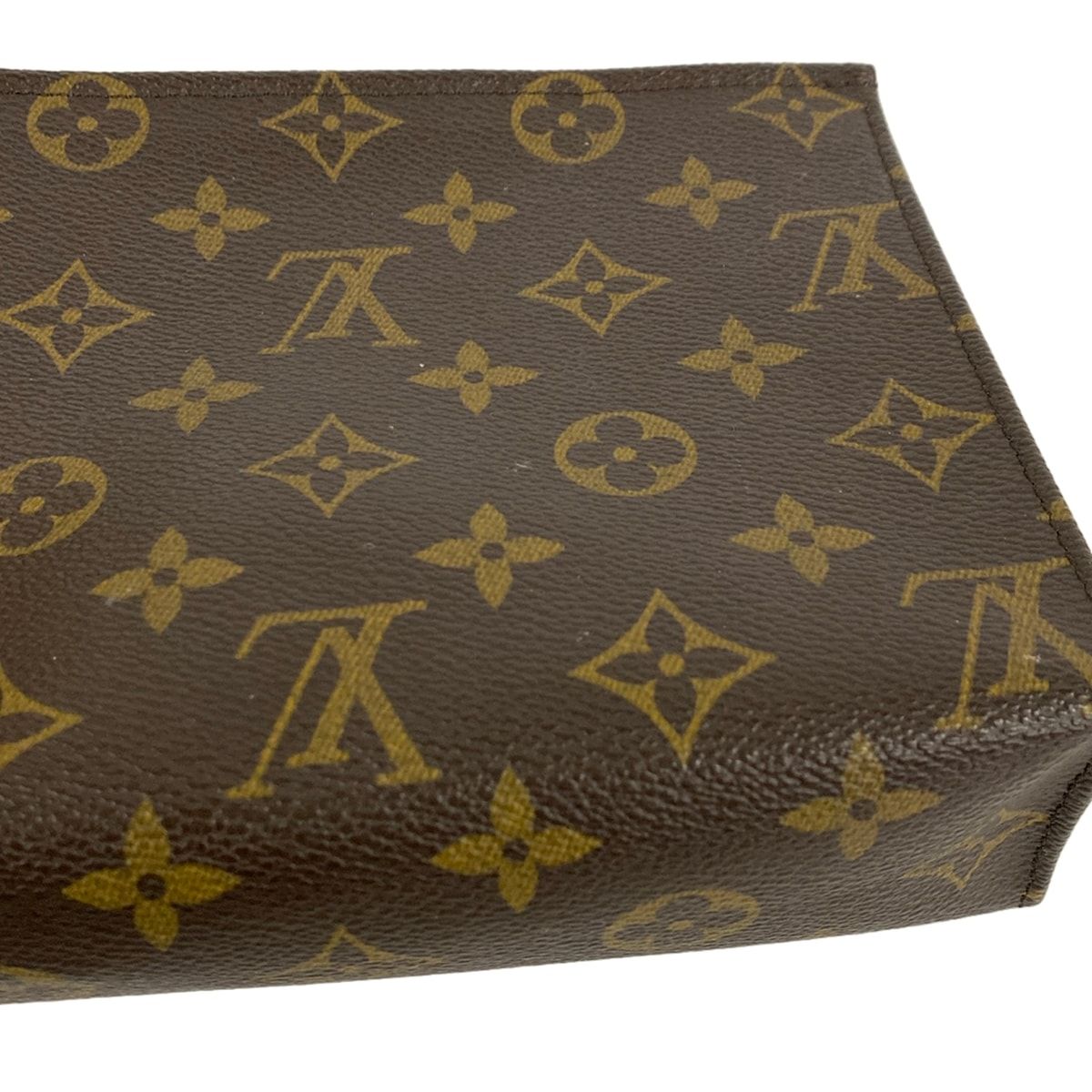 ルイヴィトン M47544 ポーチ ブラウン  LOUIS VUITTON トワレット19 モノグラム ルイヴィトンポッシュトワレ19 14145 ブラウン ユニセックス