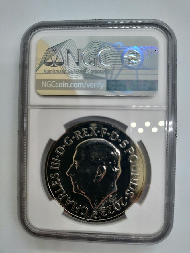 NGC MS69 DPL 2023年 イギリス 5PD チューダー ビースト ブル・オブ