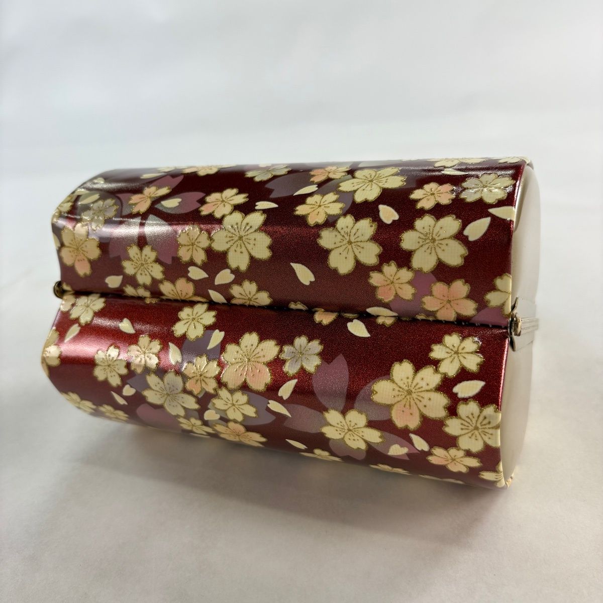 和装バッグ 優品 フォーマル 桜 花びら 金彩 金色 エナメル 和装小物