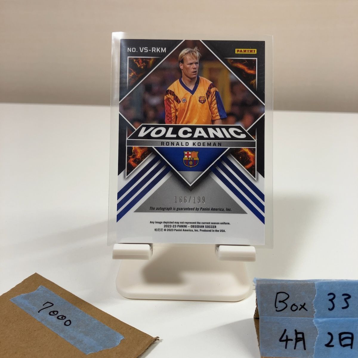 2023 Panini Ronald Koeman 166/199 直筆サイン FC Barcelona Obsidian