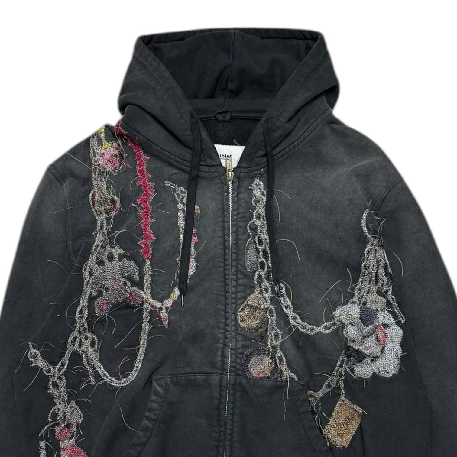doublet 25AW EMBROIDERED CHAIN ZIP-UP HOODIE - メルカリ
