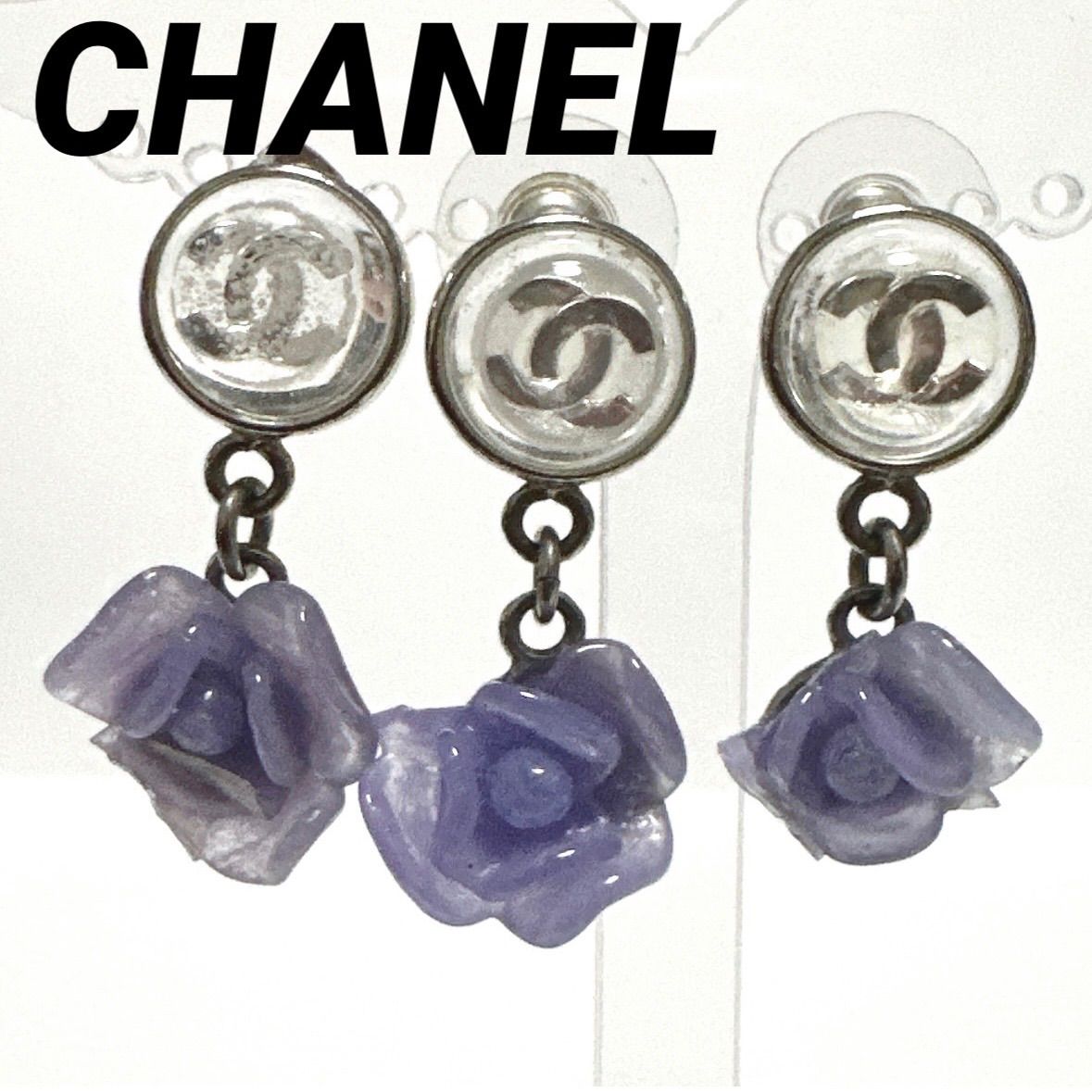 シャネル CHANEL ピアス ココマーク カメリア 花 フラワー モチーフ