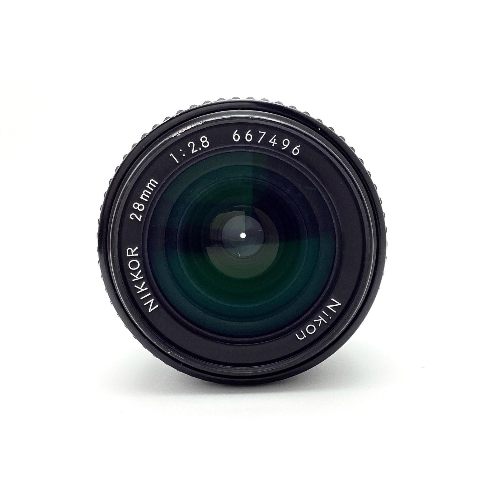 カメラ、光学機器 【全額返金保証】【最速発送】Nikon Ai NIKKOR 28mm