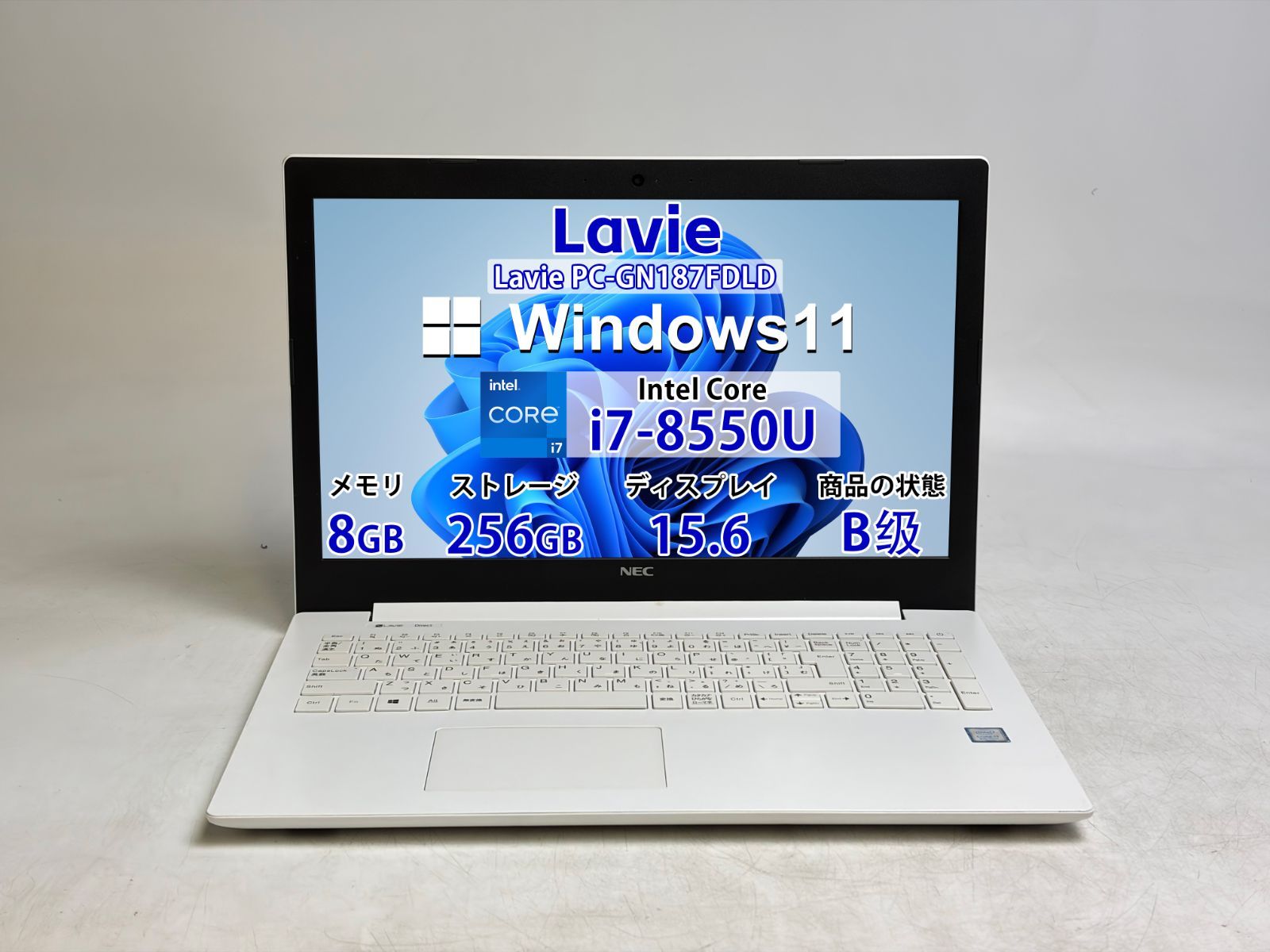 美品】NEC　PC-GN187ERAC　Core i7-8550U 8世代 NEC i7 Direct PC-GN187FDAD Core™ プロセッサー インテル® NS
