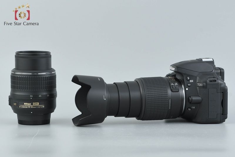 中古】Nikon ニコン D5300 ブラック + AF-S DX NIKKOR 18-55mm f/3.5 