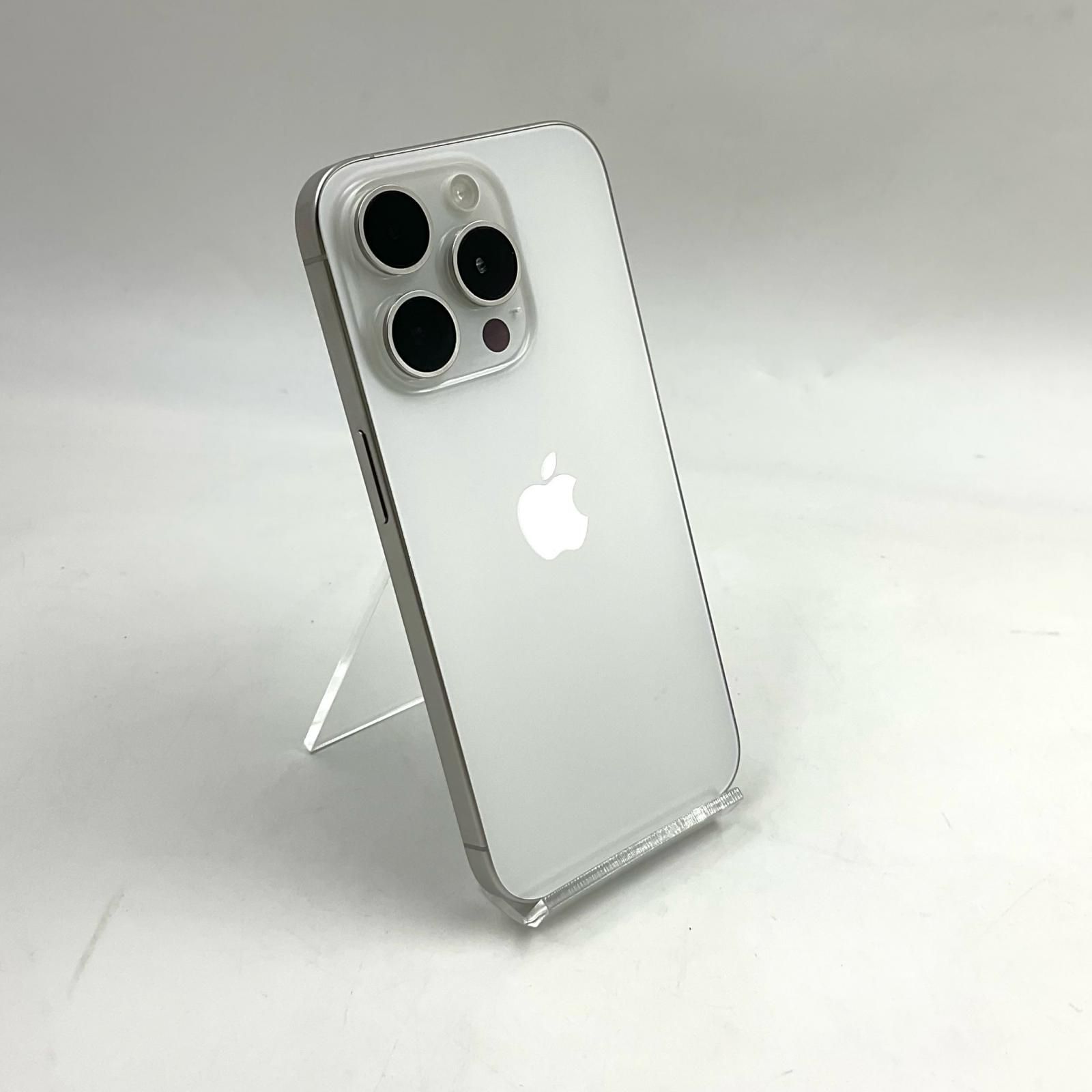 【美品】iPhone 15 Pro 128GB ホワイトチタニウム / バッテリー87% Amazon | 【整備済み品】 Apple iPhone 15 Pro 128GB ホワイト