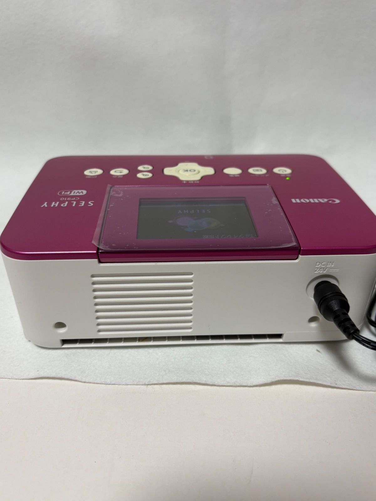 【取引中】美品！フォトプリンター(Selphy CP910) キヤノン SELPHY CP910 WH コンパクトフォトプリンター ホワイト