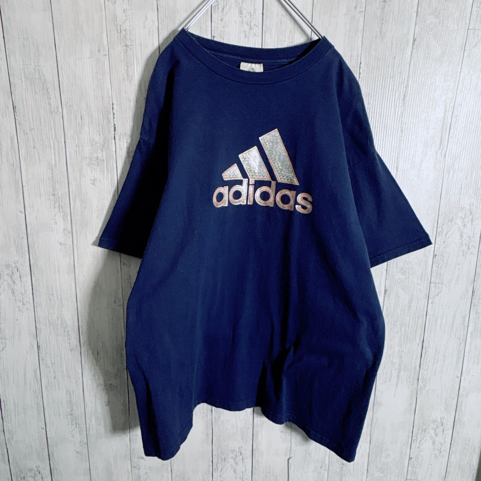 入手困難】OLD adidas アディダス シルバープリント 半袖Tシャツ #076 