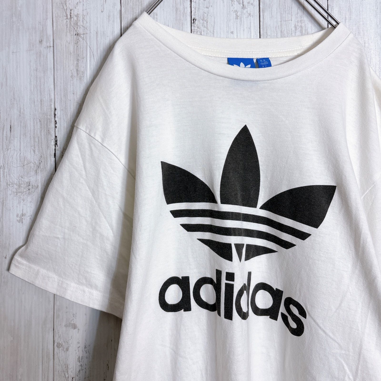 入手困難】adidas originals アディダス ホワイト トレフォイル 半袖T 