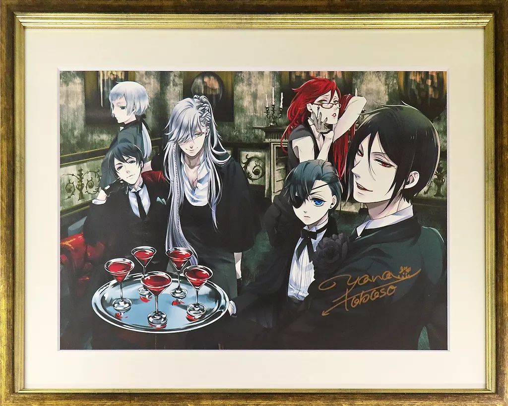 原画イラストボード 黒執事展 Rich Black 枢やな直筆サイン入りプレミアム複製原画(E) 悪魔6