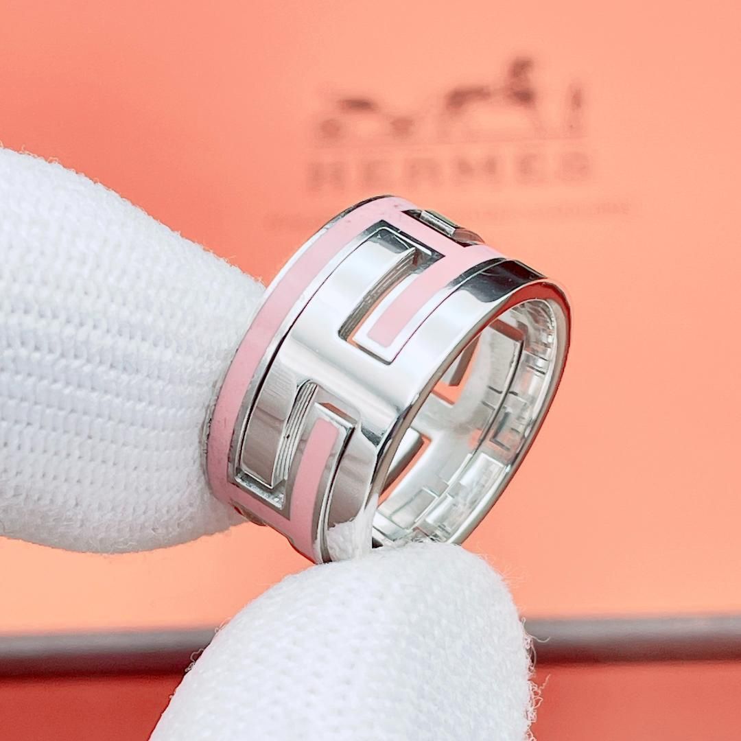 ◇エルメス◇新品仕上済 ムーブ ムーヴアッシュ リング ブラック 925 13号 HERMES（エルメス） 7.5号 リング・指輪 ムーブアッシュ シルバー925