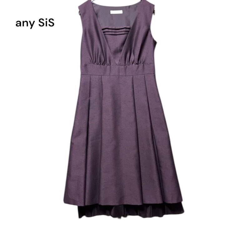 ○棚番号BC-2 any SiS エニィスィス ワンピース ドレス パープル 紫 2 