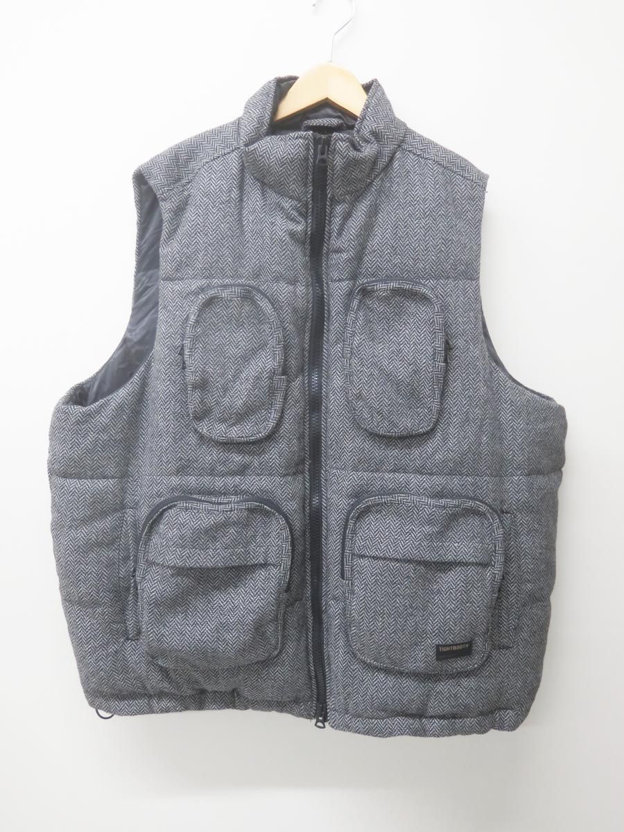 ☆6446☆TIGHTBOOTH タイトブース FW23-JK04 23AW TWEED DOWN VEST