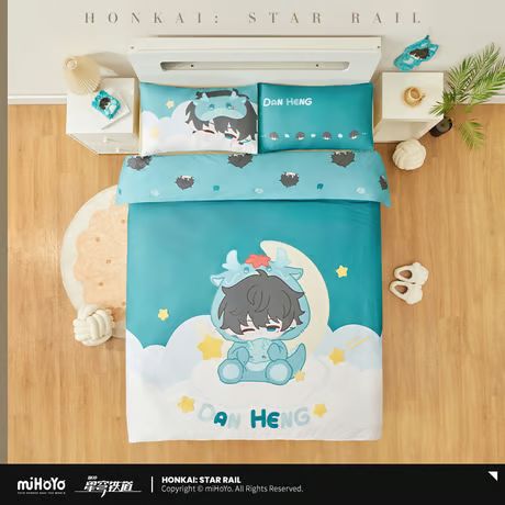 崩壊：スターレイル・公式　ちびキャラ 布団カバー 4点セット（男子宿舎）丹恒　B1
