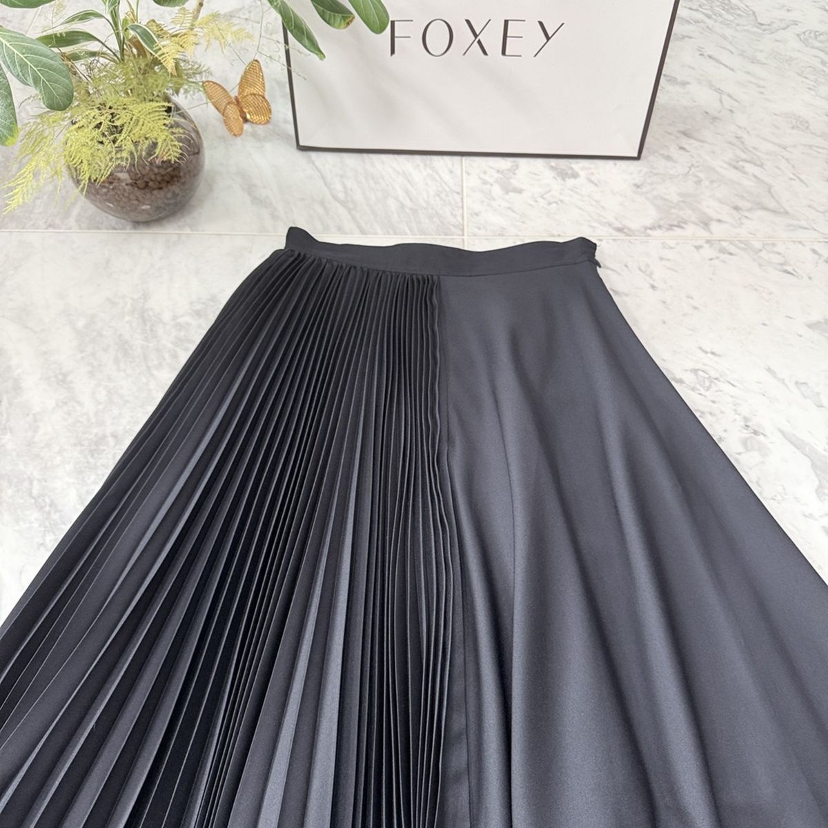 新品同様FOXEY ADEAM / フォクシー アディアム Palm Tree Pleated