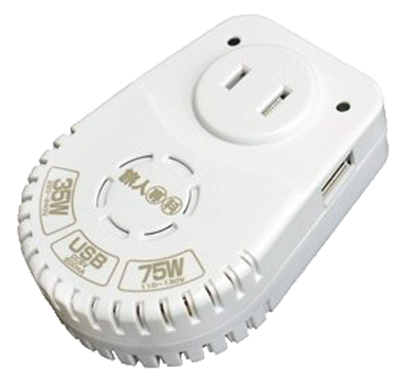 新着商品 miyoshi co.ltd 旅人専科 全世界対応薄型変圧器 USBポ-ト付き 110V-130V地域75Wまで 220V-240V地域35Wまで MBT-WDS/WH