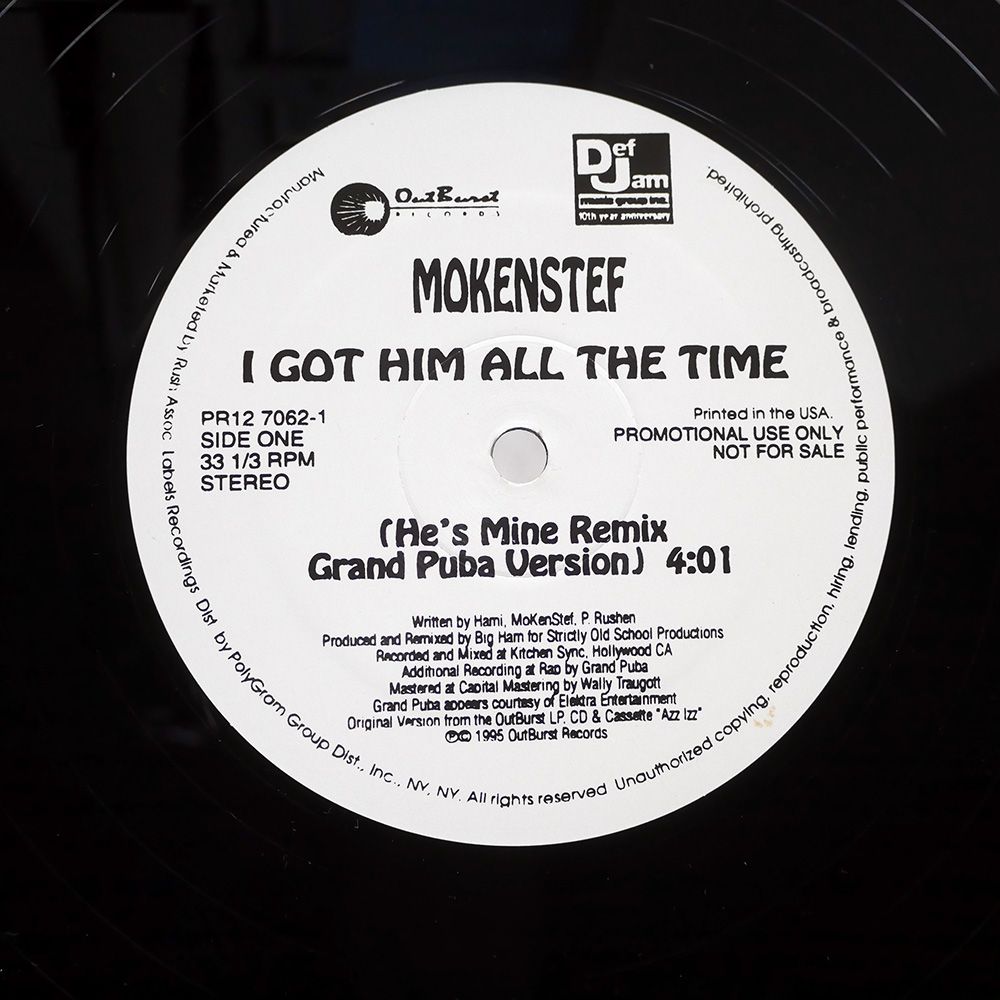 米 プロモ US盤 MOKENSTEF/I GOT HIM ALL THE TIME (HE'S MINE) REMIX