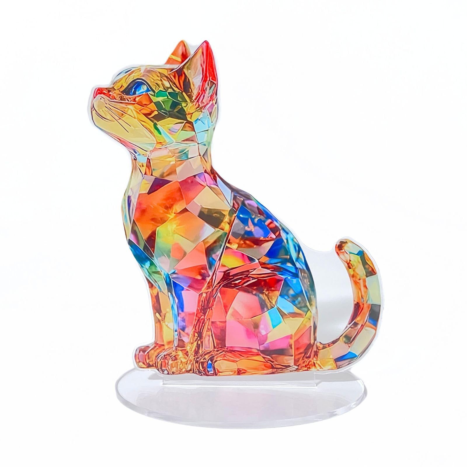 Minorel クリスタルプリントキャット 猫 アクリルスタンド クリスタル 