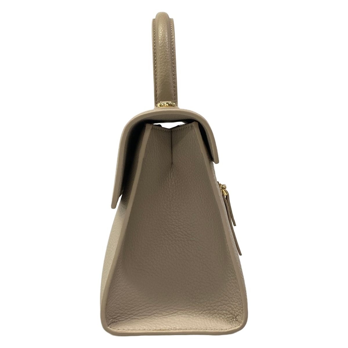 CAFUNE(カフネ) ハンドバッグ美品 ミディアム スタンス グレージュ 