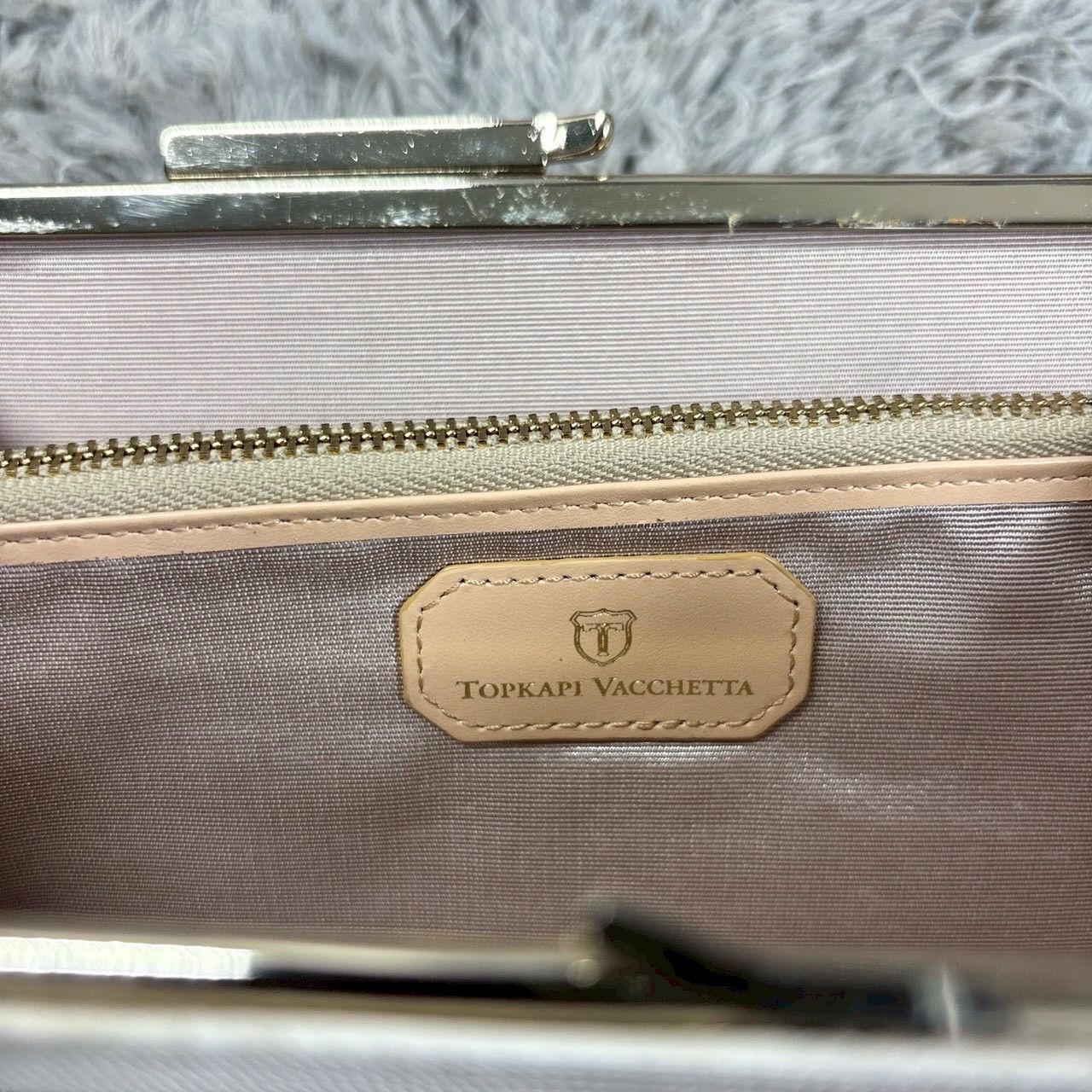 TOPKAPI VACCHETTA トプカピ 長財布 がま口 レザー 型押し ラウンド 