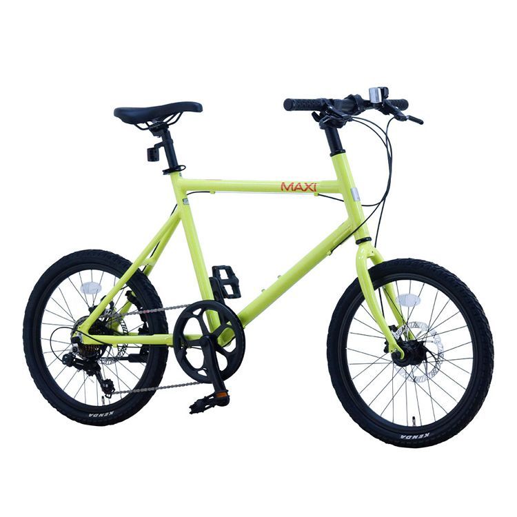 公式】自転車 20インチ グレー ブラック ライムグリーン アルミ 