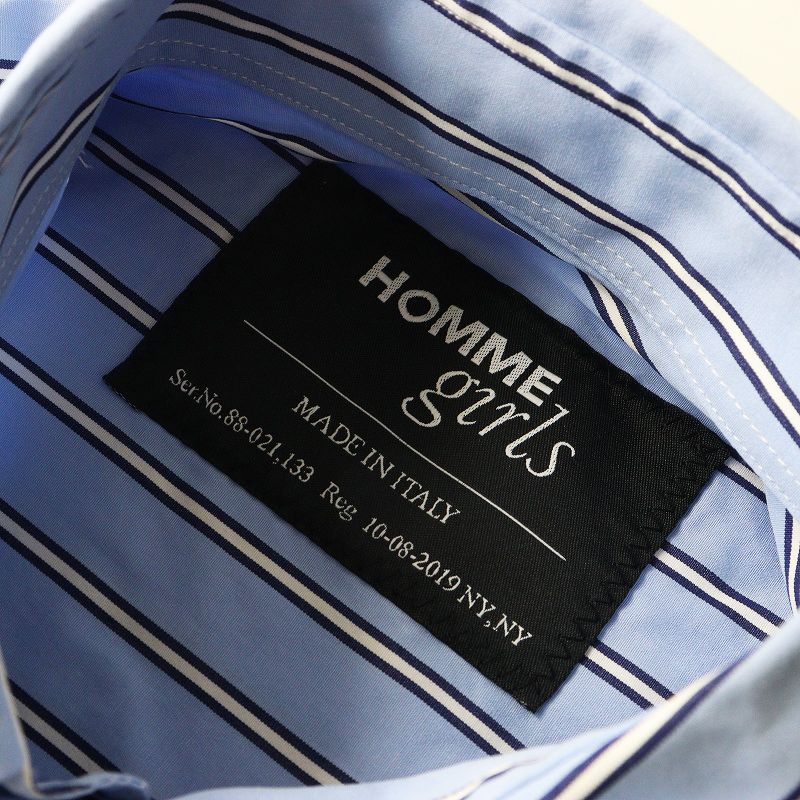 オムガールズ HOMME GIRLS MINI SHIRT DRESS ミニシャツドレス S