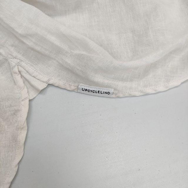 nest Robe/UpcycleLino 01213-1035 ラッフルカラー 定価25300円 ブラウス シャツ アイボリー レディース ネストローブ/アップサイクルリノ【中古】6-0408M∞ nest Robe - nest Robe/UpcycleLino 01213-1035 ラッフルカラー 定価