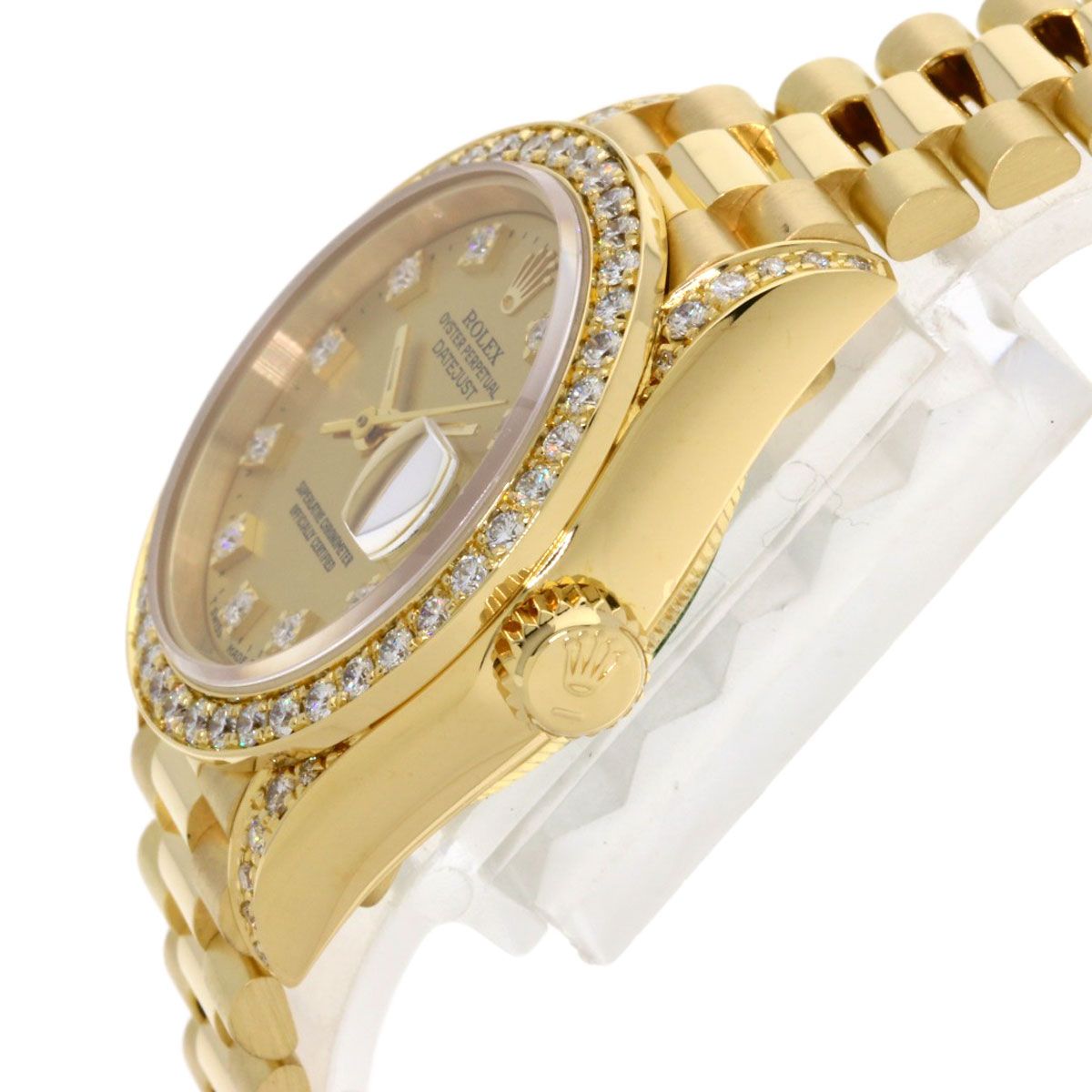 ROLEX ロレックス 69158G デイトジャスト ベゼル ダイヤモンド 腕時計