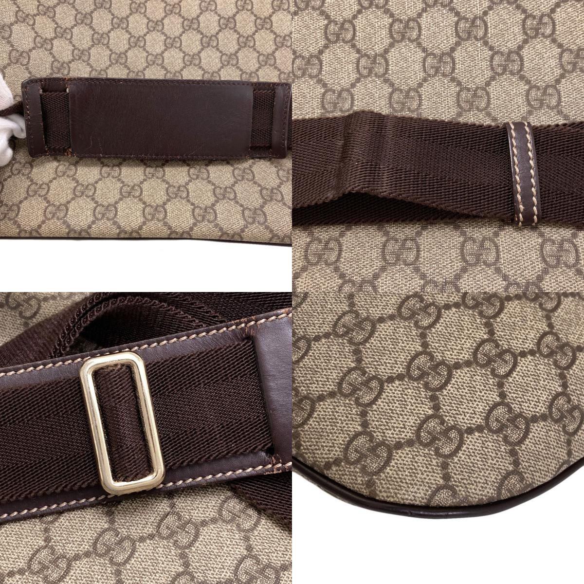 GUCCI GGスプリーム ボディバッグ 211110 PVC レザー グッチ グッチGGスプリーム ネイビー ユニセックス PVC ボディバッグ 211110