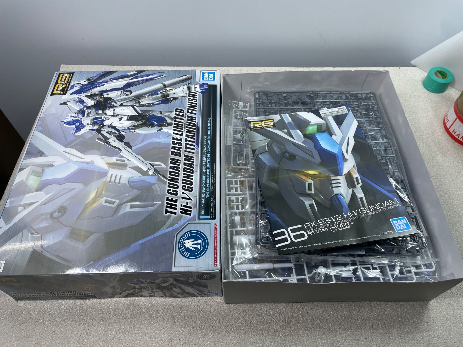 ガンダムベース限定 RG Hi-νガンダム チタニウムフィニッシュ 未組立　H-14