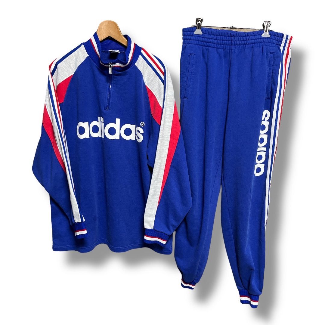 adidas アディダス 90s デサント製 セットアップ スウェット ASR-3676