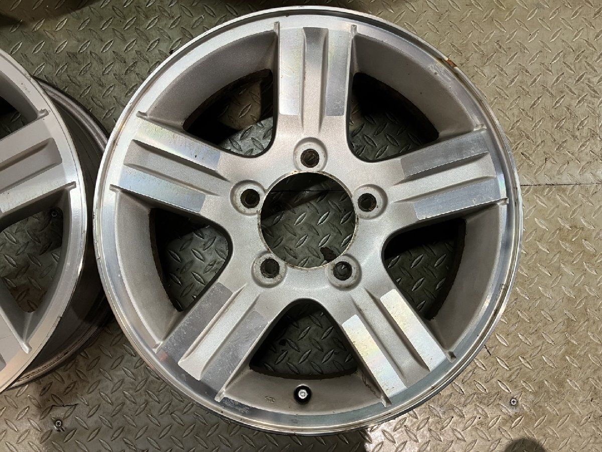 SUZUKI スズキ JB23 ジムニー 純正アルミホイール 16インチ 4本 5.5J5HPCD139.7+22　(MHA819) クレジットカード QRコード決済可能 SUZUKI スズキ JB23 ジムニー 純正アルミホイール 16インチ 4本 5.5