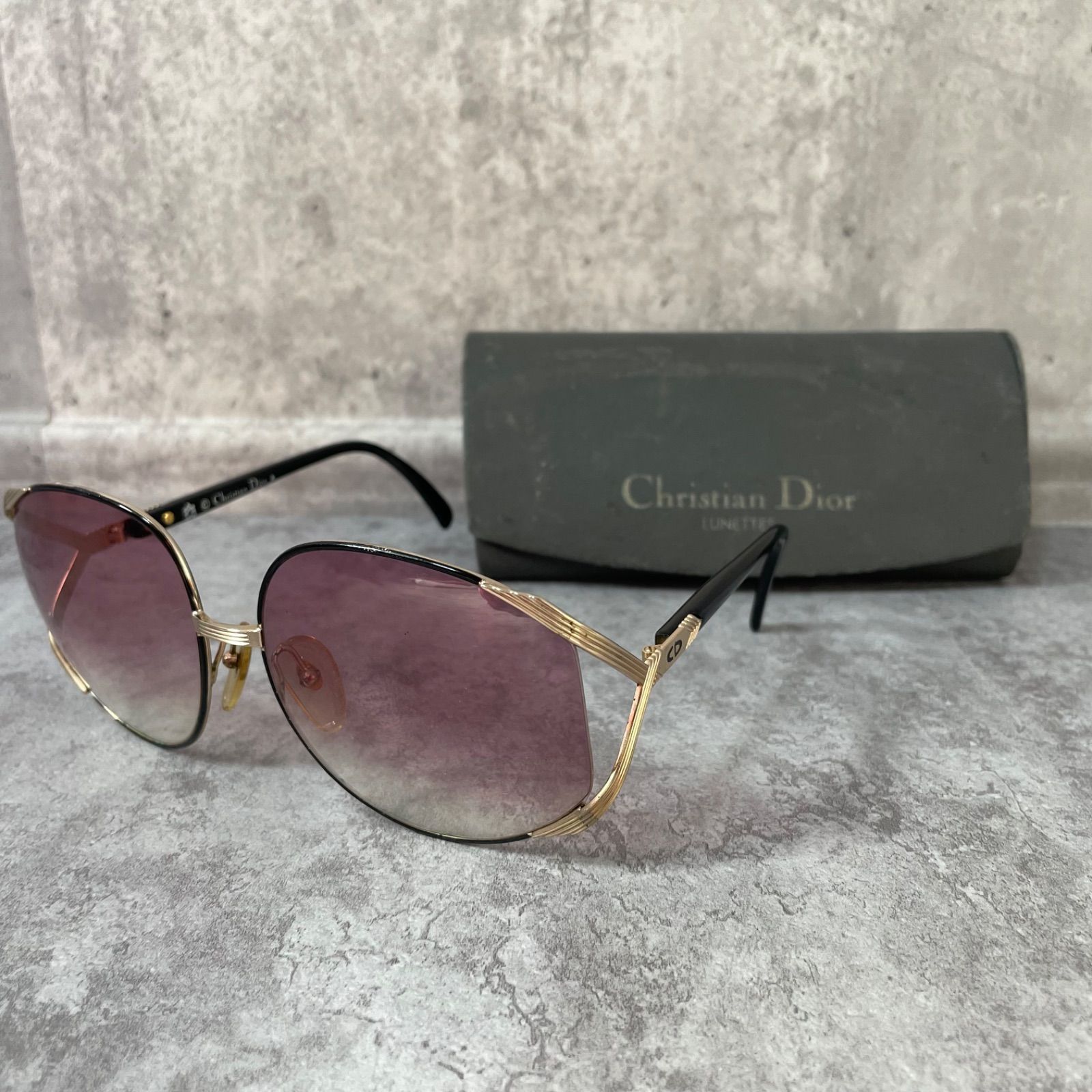 Christian Dior】クリスチャンディオール サングラス CDロゴモチーフ