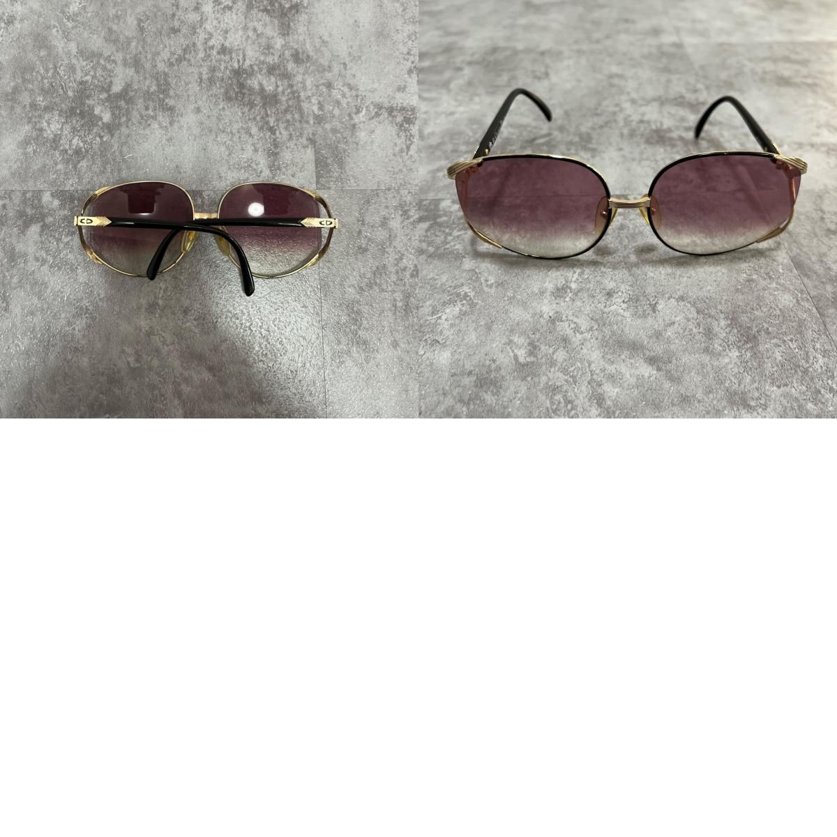 DIOR/ChristianDior ディオールサングラス ブラウン×シルバー DIOR/ChristianDior(ディオール/クリスチャンディオール) サングラス
