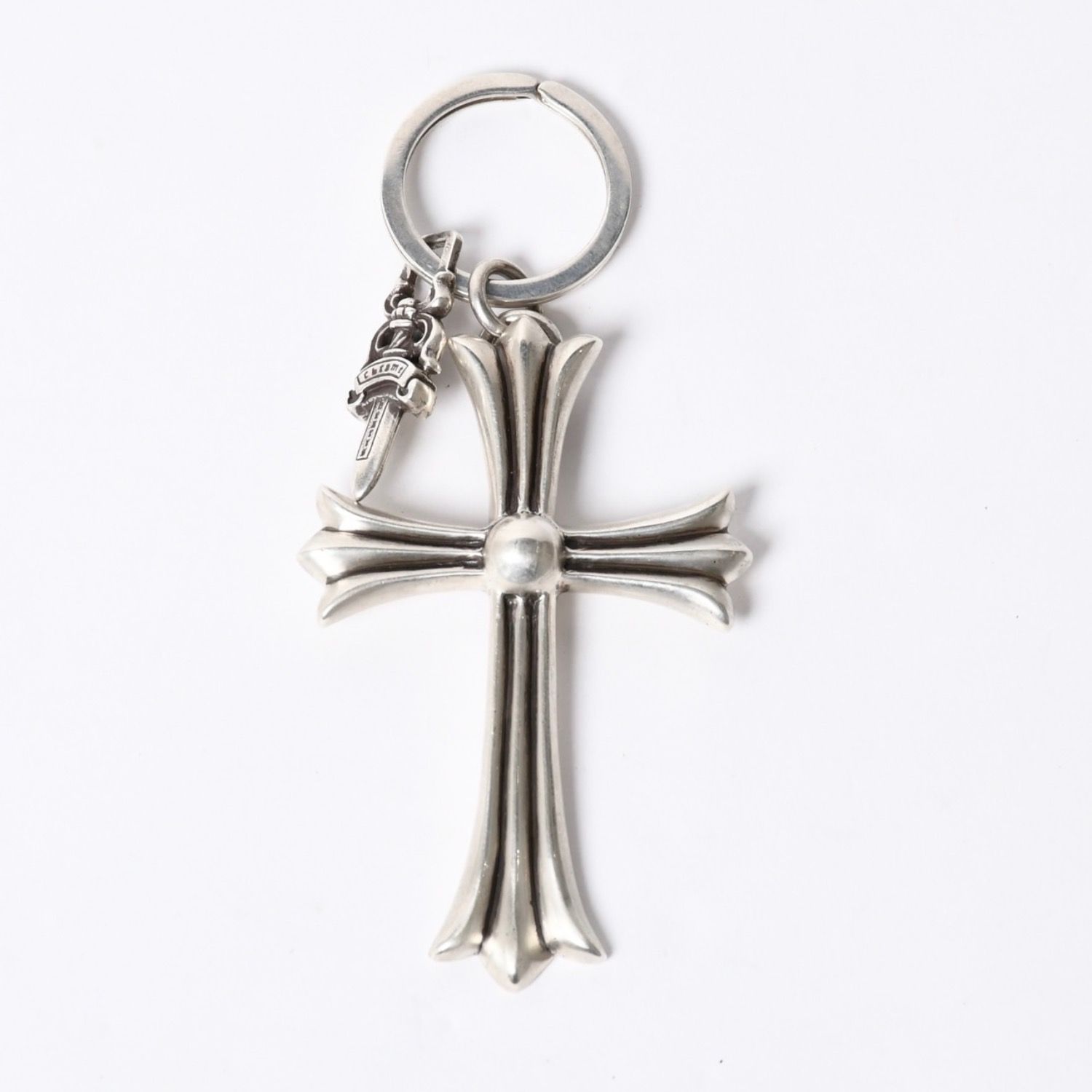 CHROME HEARTS クロムハーツ Large Cross Key Ring ラージクロス 