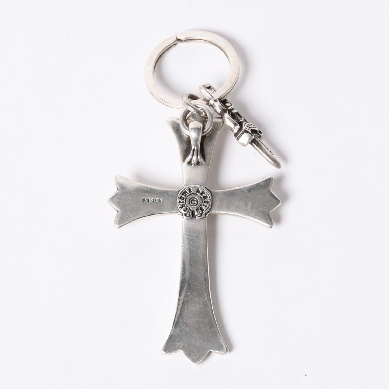 CHROME HEARTS クロムハーツ Large Cross Key Ring ラージクロス