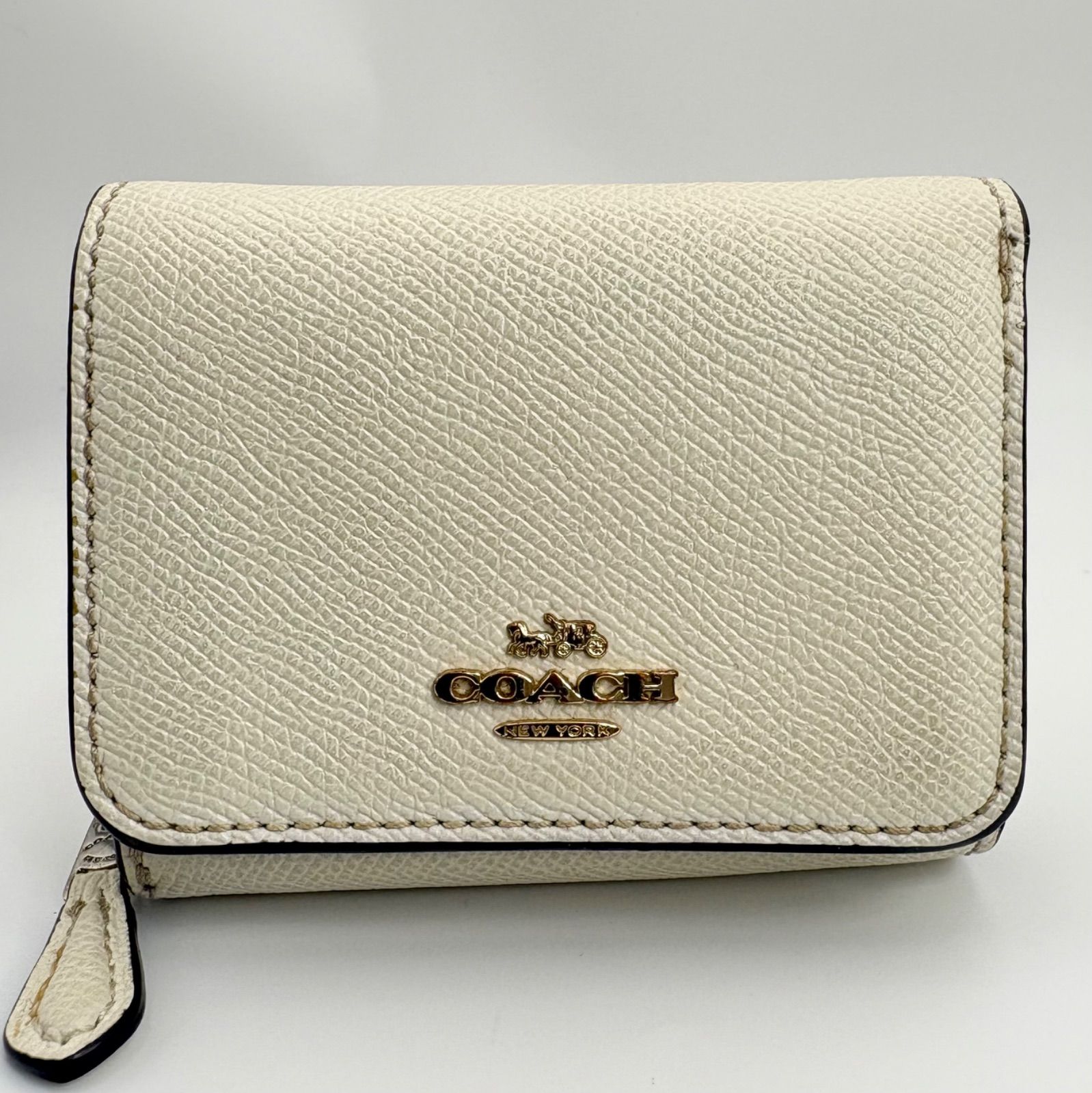 COACH アイボリー コンパクト財布 COACH アイボリー コンパクト財布 【公式通販】