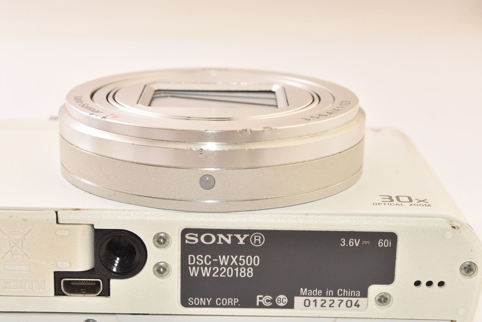 ☆ジャンク品☆ SONY ソニー Cyber-shot DSC-WX500 ホワイト