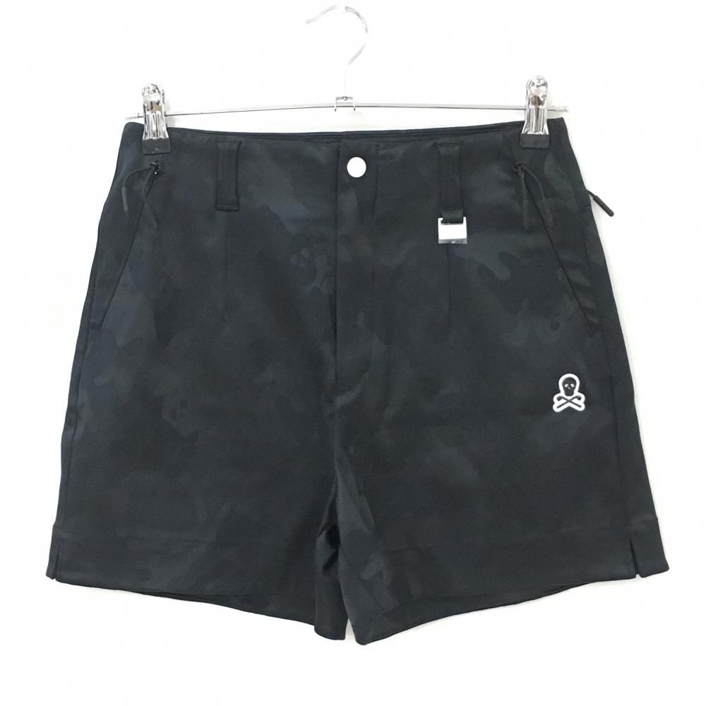 【新品未使用】MARK & LONA スカルプリントショートパンツ 超美品】マークアンドロナ ショートパンツ 黒 迷彩 カモフラ スカル