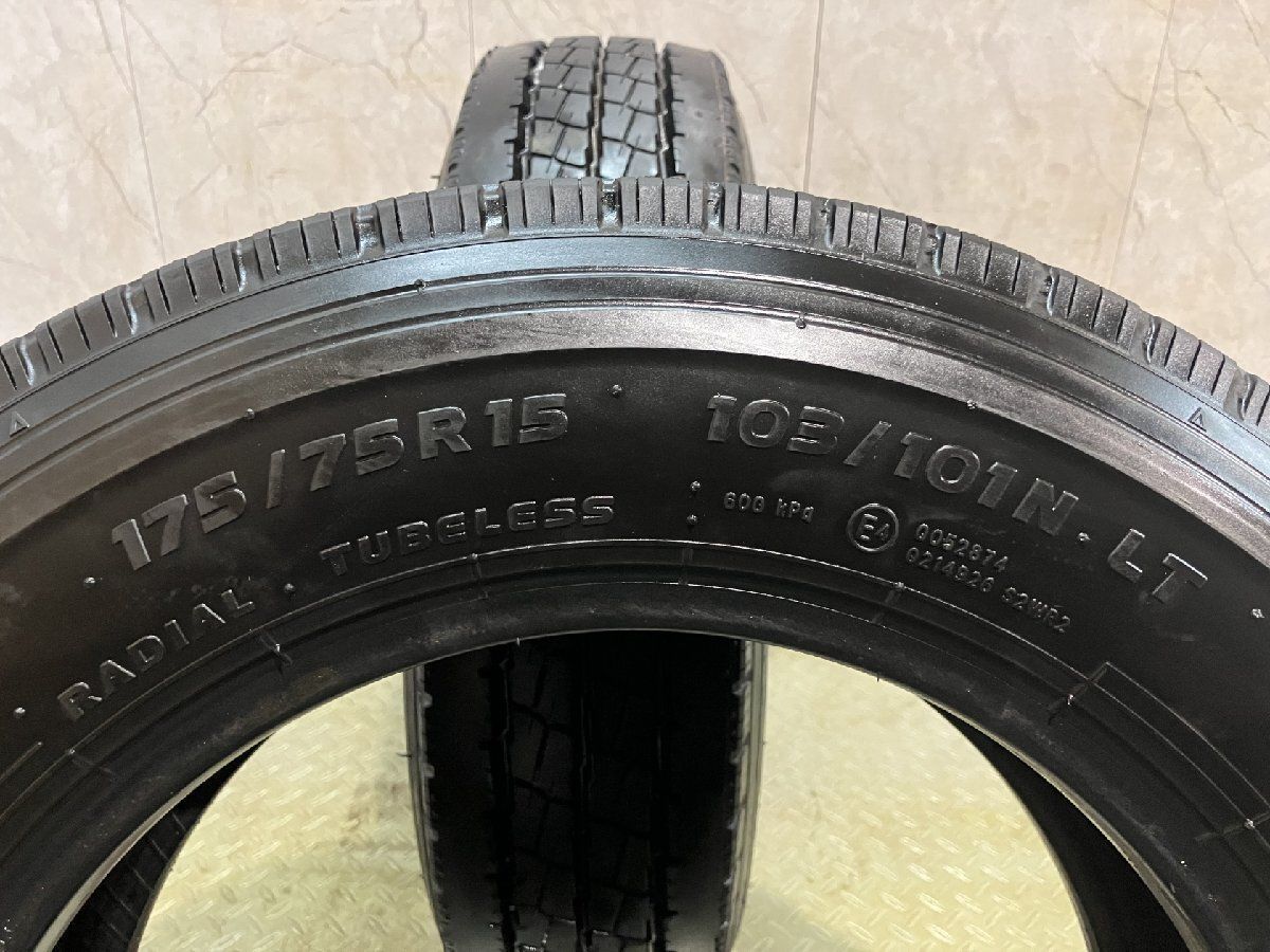 【走行短め】2025年製 TOYO DELVEX M135 175/75R15 103/101N LT 15インチ ライトトラック用 夏タイヤ 2本 ダイナ トヨエース等　(MTW430) クレジットカード QRコード決済可能 TOYO DELVEX M135 175/75R15 103/101N LT 15インチ ライトトラック用